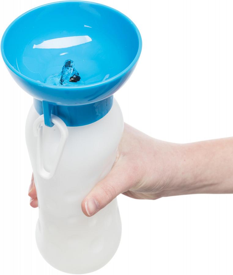 Trixie Bottle with Drinking Bowl дорожня поїлка для собак і котів 550 мл (24609)